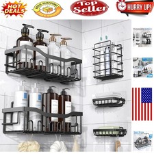 Rustproof Stainless Steel 5-Piece Shower Organizer Set