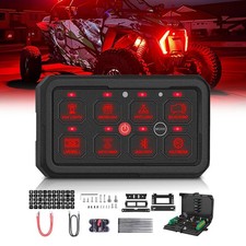 Universal 8 Gang Switch Panel On-off Toggle Flash Strobe Circuit Control 1224v