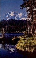 Seattle Washington Mount Rainier snow ~ postcard sku923