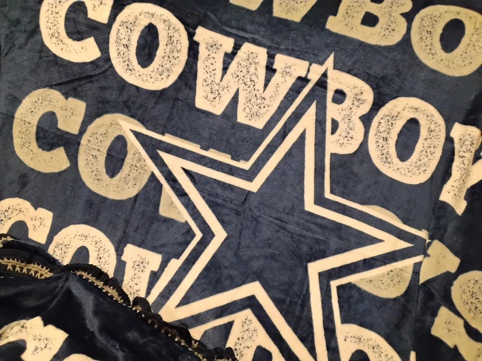 Dallas Cowboys, Texas — компактное дорожное одеяло большого размера — синее, белое, NFL - Изображение 3 из 4