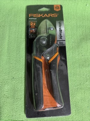 New FISKARS Anvil Pruner 2X Power Lever UltraBlade Coat Steel 5/8'' Cut Capacity