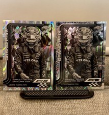 2025 Topps Chrome Lewis Hamilton 135 F1 Belgian GP (2 B&W Refractor Cards)