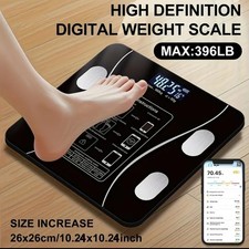 Bilancia universale in LCD, modello nero, antiscivolo, in vetro  