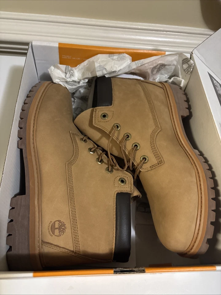 Timberland Premium Men's Boots Wheat Nubuck Size 10.5- #TB0A6F85 NEW! - Image 4 of 4