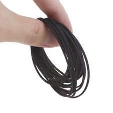 20pcs Square Rubber Belts for Recording Devices and Video Drives 1.2mm Strong
