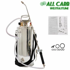 High Quality Stainless Steel Sprayer With Reinforced Hose 2 Gallon Pump Sprayer