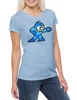 Mega Boy Damen T-Shirt Game 16 Bit Retro Video Nerd Game Man Console Konsole