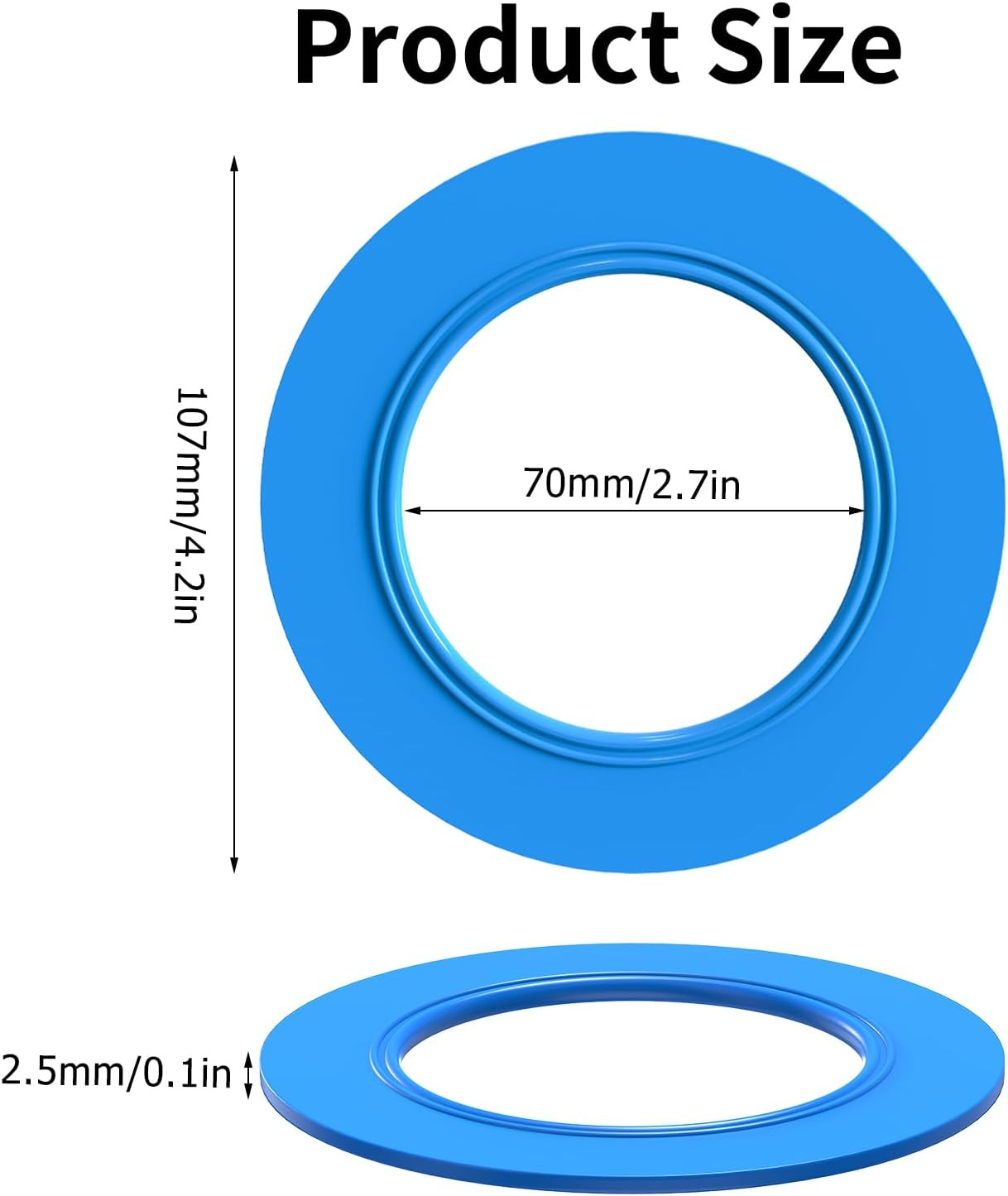 Flush Valve Seal for American Standard and Eljer Toilet, 3 Pack Toilet Parts for