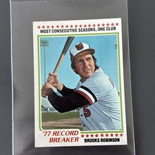 1978 Topps - Record Breaker Brooks Robinson #4