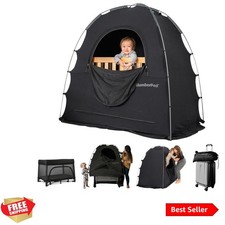The Blackout Sleep Tent Travel Essential for Babies and Toddlers, Mini Crib ...