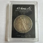U.S. Mint American Silver Eagle 1992 1 oz 0.999 Silver Coin in Harris Case