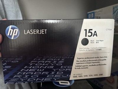 Genuine HP Laserjet 15A Black Toner Ink Cartridge C7115A New Sealed Box
