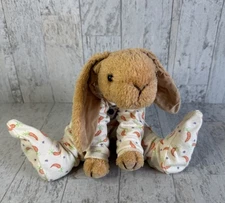 Vintage Mary Meyer Bunny Plush In Carrot Pajamas Rabbit Stuffed Animal 1998 Rare