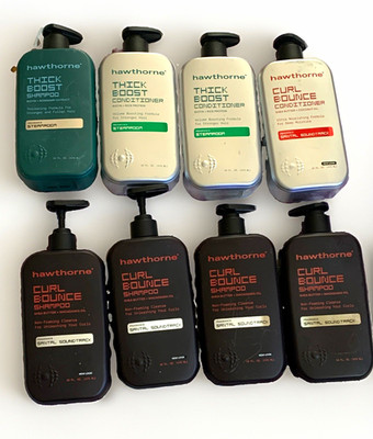 Hawthorne Hair Care Lot - Thick Boost & Curl Bounce Shampoo/Conditioner 16 fl oz
