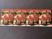 1990-91 Pro Set Hockey #58 Jeremy Roenick RC  Chicago Blackhawks Set of 4 NrMt +