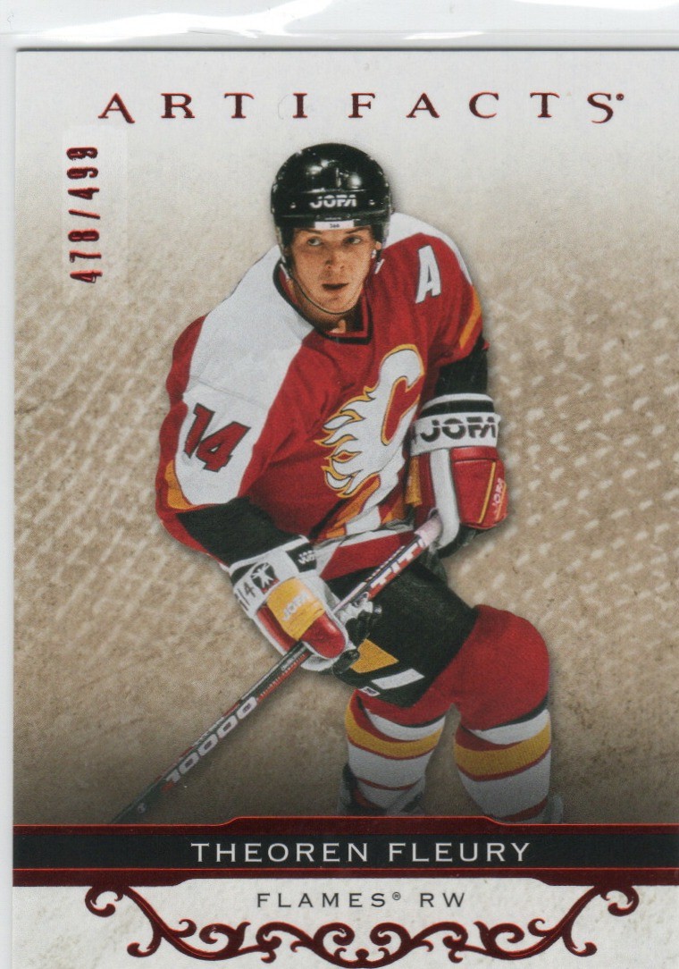 2021-22 Upper Deck Artifacts #146 Theoren Fleury Ruby #/499
