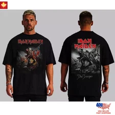Trending IRON MAIDEN TROOPER HARD ROCK T SHIRTS FRONT AND BACK REPRINT
