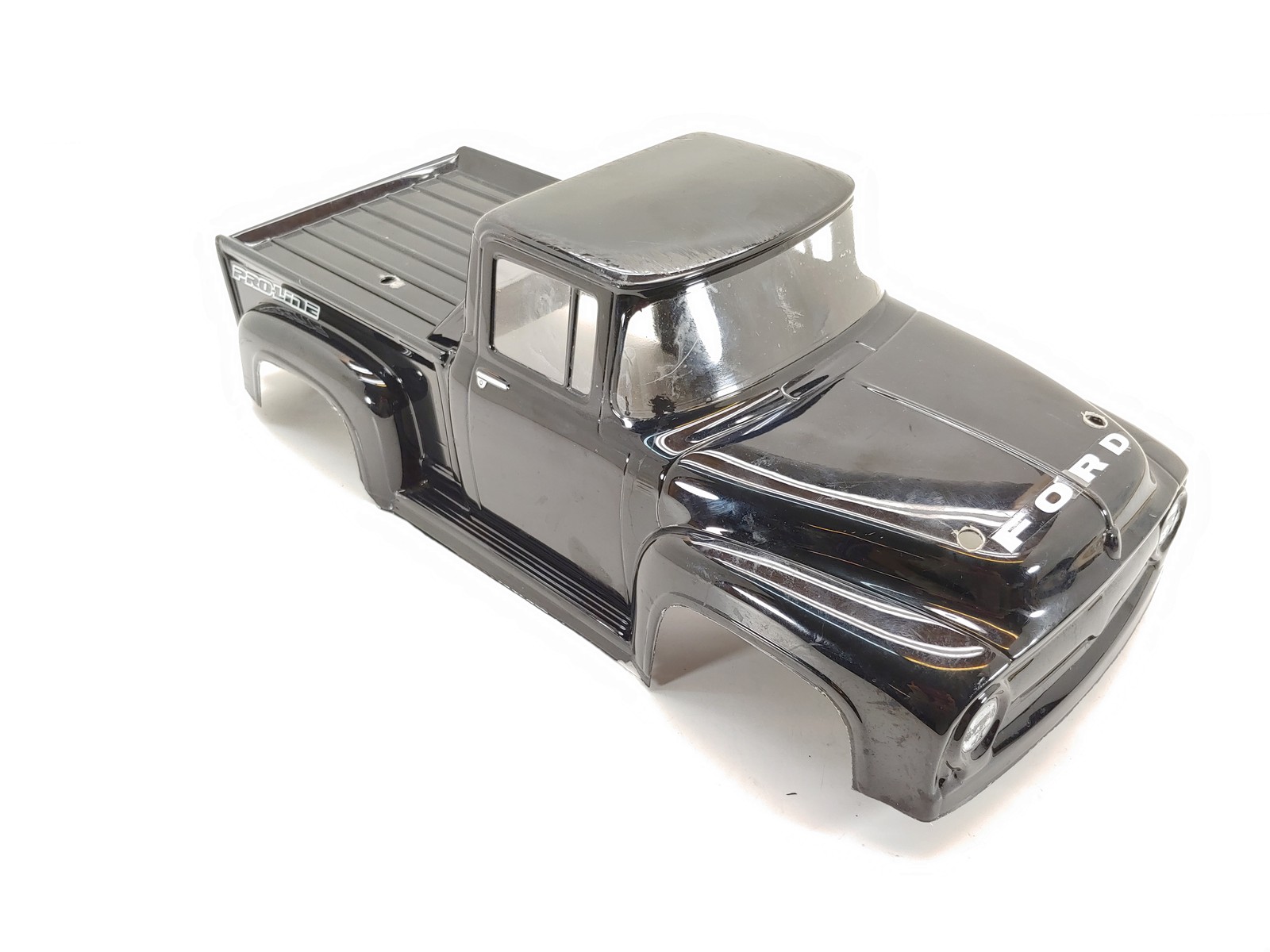 Vintage Proline Ford Truck Body for 1/10 RC Monster Trucks - Black - 17.5" Long