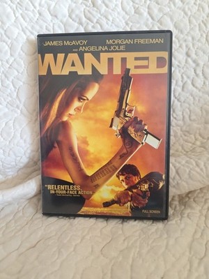 Wanted DVD Widescreen James McAvoy Morgan Freeman Angelina Jolie 2008