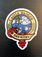 Castle Danger Brewery Sticker, Craft Beer Brewing, Two Harbors, MN Lake Superior