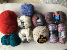 wolle konvolut - Flausch- und Effektgarne (ca. 470 g)