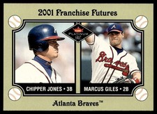 2001 Fleer Platinum Chipper Jones/Marcus Giles Atlanta Braves #477