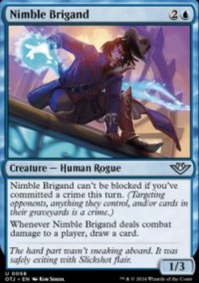 Nimble Brigand Outlaws of Thunder Junction (OTJ) 58 MTG Regular