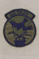 USAF Air Force Patch 4063: 22nd Tactical Air Support Sqdn - subdued