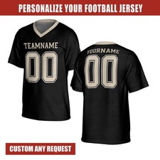 Custom Football Jersey, Personalized Team Name Number Shirt, Adult Kid Outfit, B
