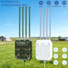 AX1800 Outdoor WiFi 6 Extender IP67 Weatherproof Access Point for Farm Yard