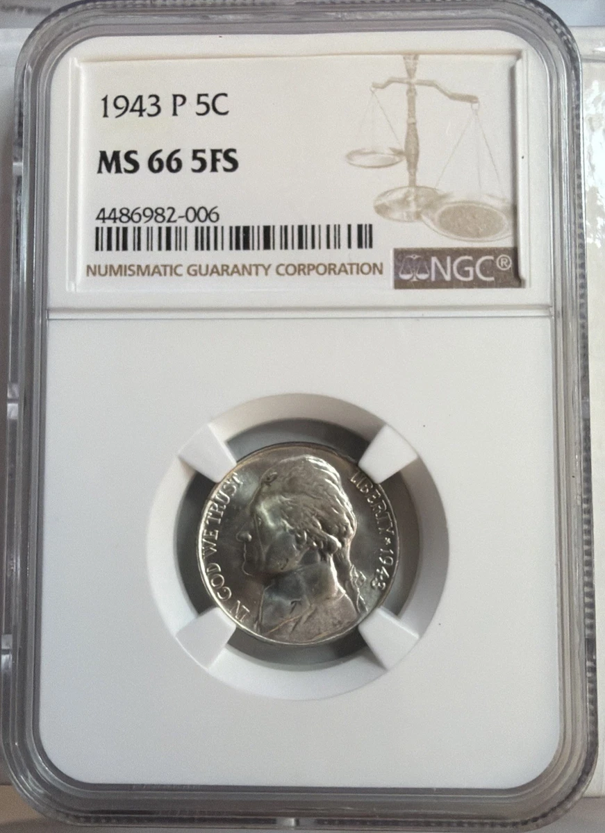 1943 Year Grade MS 66 US Jefferson Nickels (1938-Now) for sale | eBay