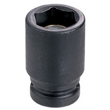 1/4" Drive x 12mm Magnetic Standard Socket 912MG GREY PNEUMATIC Alloy Steel