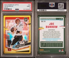 2023 Panini Donruss Optic Joe Burrow Gold 8/10 PSA 9 POP 3!!