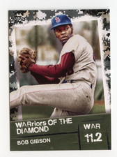 2020 Topps Warriors of the Diamond Black /299 Bob Gibson #WOD-22 HOF