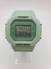 Digital Electronic Sports Watch Square Dial Multi Function LED Backlight Water R