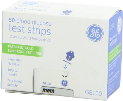 #ad #ad GE100 Blood Glucose Test Strips 4 Boxes of 50 = 200 Total $66.16