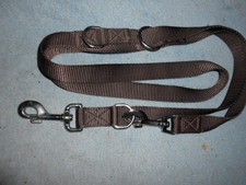Hunter verstellbare Hunde Leine braun, Länge 2m,  25mm breit NEU