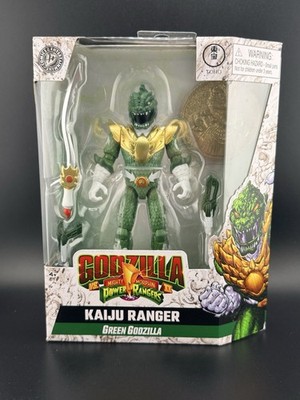Godzilla vs Mighty Morphin Power Rangers Kaiju Green Godzilla Exclusive In Hand