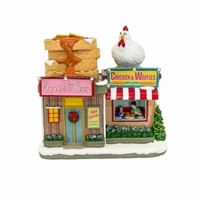 FG Square Chicken & Waffles Restaurant Village Rotating Chicken on Roof FGM2434