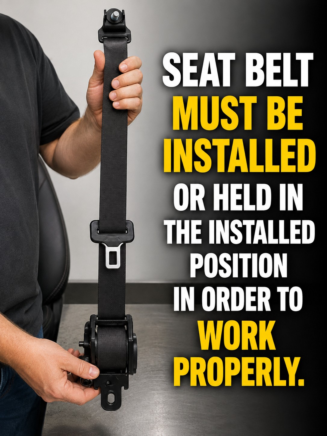 Audi R8 LMS Evolution 2008-2010 Front Left Seat belt retractor Black