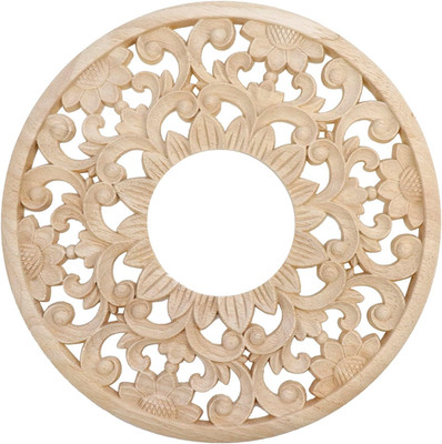 Ceiling Medallion,Wood Ceiling Cover for Light Fixture and Decorative Fans,3.1''