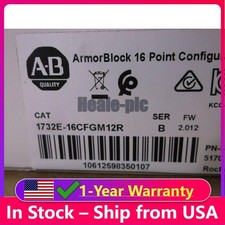 1732E-16CFGM12R Allen Bradley  PLC 16 Pt Configurable ArmorBlock I/O US Free Tax