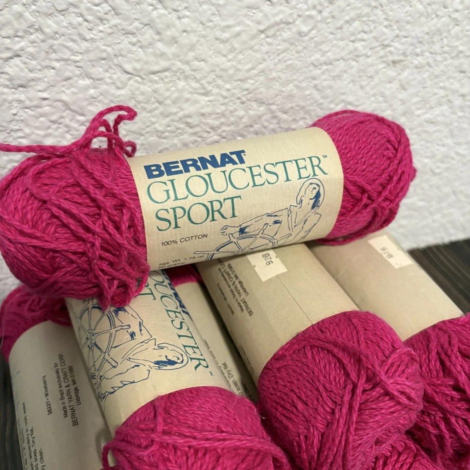Bernat Gloucester  100% Cotton Yarn 50gr 110 Yards Lot of 8 - Image 3 of 4