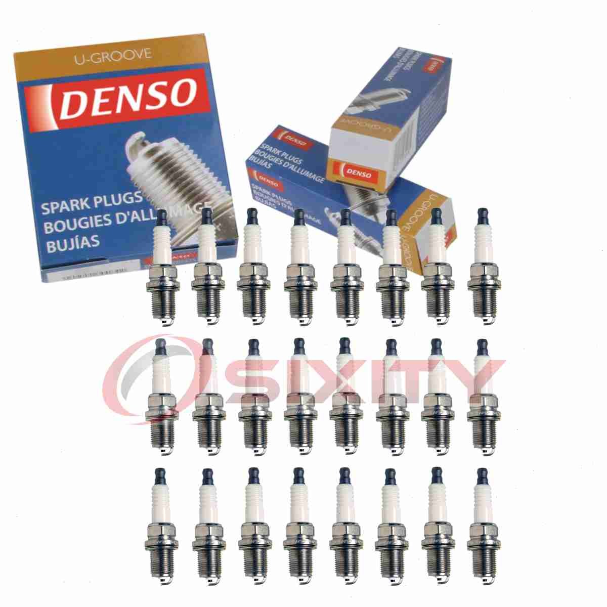 24 pc Denso Standard U-Groove Spark Plugs for 2005-2014 Mercedes-Benz CL65 ag