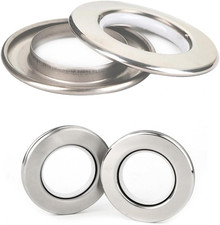 Stainless Steel Curtain Grommets Eyelet Rings round Metal Rings Inner Diameter 1