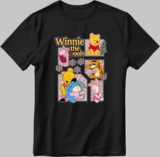 DISNEY WINNIE THE POOH CUTE NEW BLACK T SHIRT