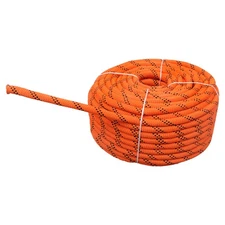 3/8in by 120ft Braided Rope 48 Stranded 3430 Pounds Orange Black