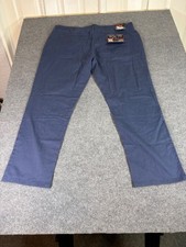 NWT Iron Co. Men's Classic Stretch Comfort Patriot Pants Gray Blue 42 x 32