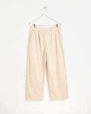 Oliver Bonus Ecru Cream Corduroy Wide Leg Trousers UK 18 BNWOT RRP £65.00