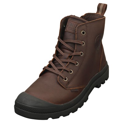 Palladium Pampa Zip Mens Casual Boots in Bison